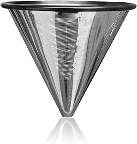 ViLLeX setacci filtri a maglia fine acciaio inossidabile versare sul caffè riutilizzabile cono senza carta gocciolatore for macchina for il caffè filtro gadget utensile da cucina