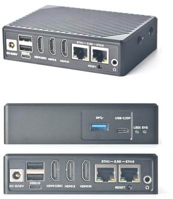 youyeetoo FriendlyElec NanoPC-T6 LTS SBC alimentato da Rockchip RK3588 Dual 2.5G Ethernet 4K+ HDMI in/out, mini pc funziona su Debian, Android TV e router da viaggio funziona su FriendlyWrt, Openwrt
