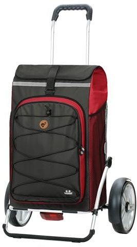 ANDERSEN Einkaufstrolley - Royal Shopper Plus Fado 2.1 rot 74 L Einkaufswagen, Freizeit, Thermo, XXL, Aluminium, klappbar, Kugellagerad