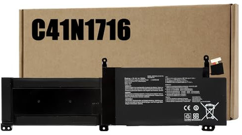 BLESYS C41N1716 Battery for Asus ROG Strix GL703GM GL703GS Notebook PC C41PqPH OB200-02770000 OB200-02770000M 15.4V/76W Li-Polymer