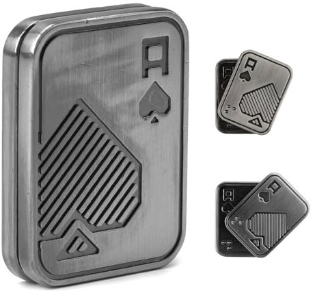 Metall Poker Fidget Slider Spielzeug, Fidget Spinner Spielzeug für Erwachsene Fidget Toys Stressabbau Gadget Langeweile Tötet Zeit Sensorische Stimulation Entspannung Konzentration
