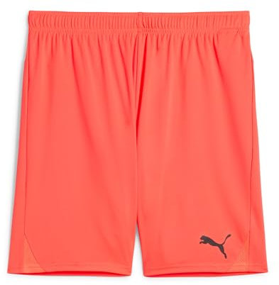 PUMA Herren teamGOAL Shorts Gestrickte Shorts, Neon Sun-PUMA Black,