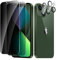 CYYAGE 2 Pack Privacy Screen Protector for iPhone 13 Mini with 2 Pack Camera Lens Protective Film, Anti-Spy Tempered Glass Protection 9H Hardness Glass, Anti-Scratch