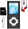 Hotechs MP3-Player/MP4-Player, MP3-Player mit 32 GB Speicherkarte (Schwarz)