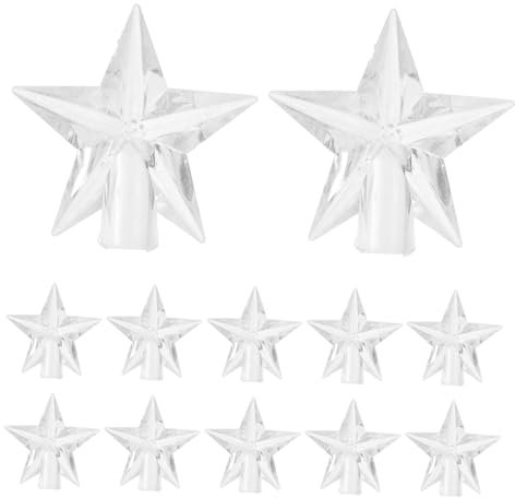 MAGICLULU 100 Stück Kunststoff Lampenschirm Selbstgemacht Lampenabdeckung Für Lichterketten Led Stern Lampenhülle Dekoration Zubehör