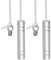 Pull Cord Weight Handle,2PCS Bathroom Light Pull Cord with 150cm Adjustable White Nylon Cord,Connectors Chrome Heavy Blind Pull Handle for Ceiling Fan,Light Switch,Blinds,Curtains,Toilet