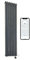 Greened House WiFi Smart Electric Radiator 1600 H x 420 w Anthracite Oval Tube Single Panel Vertical Tall Column Radiator 7 Day Programmable Timer App Compatibility