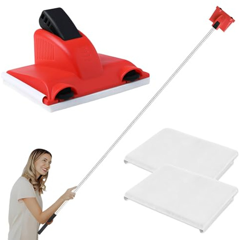 3 PCS Paint Edger Tool Kit with 2 Replacement Pads, Edge Painting Tool Wall Applicator for Ceilings Windows Corners Skirting Home Room Paint Brush Trim Pad Roller System for Clean Straight Paint Lines