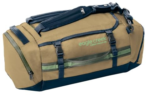Eagle Creek Cargo Hauler Reisetasche 40L I Extrem robust & wasserabweisend I Duffel mit Rucksack-Tragefunktion für Reisen & Outdoor I 40L Volumen I Safari/Willow