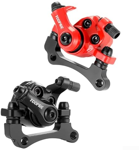 Aluminium Bremssattel für Elektroroller inkl. Schraube und Dichtungssatz für 8 Zoll 10 Zoll E Bikes (Schwarz)