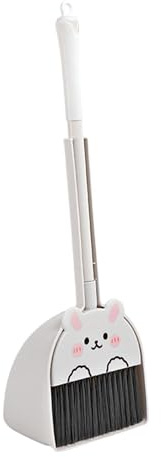 Rtuopk Children's Broom Set, Mini Broom And Dustpan, Realistic Toy, Developmentally Beneficial, Suitable for Parties, Room Cleaning, And, Rabbit