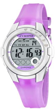 Calypso Montre pour Enfants K5571/3 Digital Crush Boîtier en Plastique Multi Bracelet en Plastique Violet