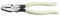 Klein Tools D20009NEGLW - Alicates de corte lateral, fabricados en Estados Unidos, corte ACSR, tornillos, clavos, alambre duro, alicates de alta visibilidad de 23 cm
