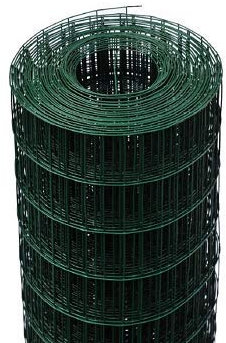 ITALFROM - Rotolo 25 Metri Rete Metallica per Recinzioni H 150 cm, Rete Elettrosaldata Verde per Recinzione Plastificata Zincata con Maglia 75x50mm, Rete da Giardino per Recinzione Rigida (3785)