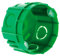 Lot 10 boîtes maçonnerie Ø60x40mm - appareillage vis et griffes - Vert - Zenitech