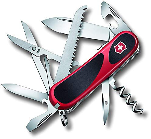 Victorinox, Schweizer Taschenmesser, Evolution S17, Multitool, Swiss Army Knife mit 15 Funktionen, Klinge, gross, Dosenöffner, Schraubendreher 3 mm, Feststellklinge