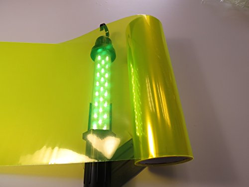 Könighaus (4,34€/m2) Scheinwerfer Tönungsfolie Gelb (Rückleuchten Blinker Nebelleuchten) 100 x 30 cm