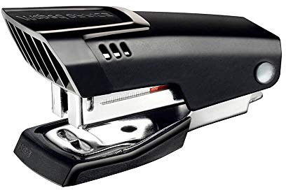 Maped Grapadora de Oficina Essentials Mini 26/6, Color Negro, Modelo Compacto, Grapadora Manual Metálica, Compatible con Grapas 24/6 y 26/6, Profundidad de Grapado 24 mm