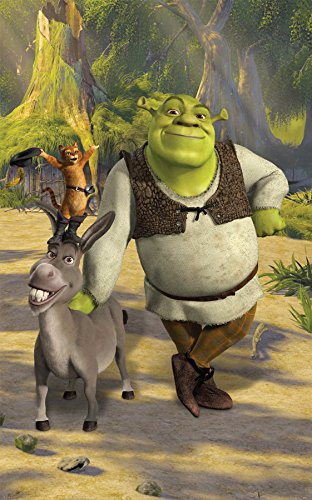 Walltastic Shrek, Poster, Wandbild, Paper, bunt, 8 x 7 x 52.5 cm