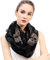 Lina & Lily Schädel Skull Damen Loop Schal Schlauchschal (Schwarz)