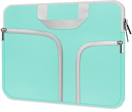 HESTECH Funda para Chromebook 11.6-12.3, Funda Protectora de Neopreno para computadora portátil Acer R11/Spin 311/HP Stream/Samsung/Surface X/7/6/5/4/3/Go 12.4/13 MacBook Air/Pro M2 M1, Verde Menta