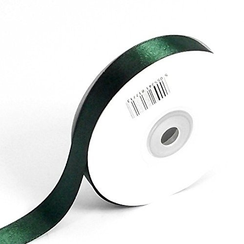 Double Faced Satin Ribbon crafts gift wrap florist (10mm or 16mm) (10mm x 50m, Hunters Green)