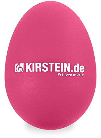 Kirstein ES-10P Egg Shaker (Medium-Light Version, Schüttelei, Percussion, Rassel, robuste Kunststoff-Hülle, durchsetzungsfähiger Klang) pink