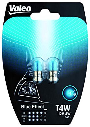 VALEO 32132 Halogen Glühlampe T4W Blue Effect Blister x2 Set of 2