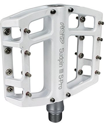 NC-17 Sudpin III S-Pro Aluminium Plattform Pedale | Fahrrad Pedale MTB und BMX | Dirt und Freeridestyle optimiert | Fahrradpedale E-Bike, Citybike 9/16 Zoll | Höhe auf 15mm reduziert inkl. Ersatzpins