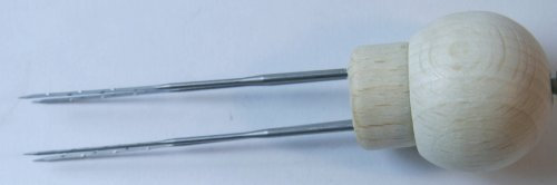 Filznadel/Holzgriff für 4 Nadeln unmontiert 1 Stück/ohne Filznadeln