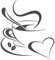 Grandora Wandtattoo Kaffetasse Herz I dunkelgrau (BxH) 40 x 45 cm I Kaffee Tasse Bohnen selbstklebend Küche Aufkleber Wandaufkleber Wandsticker W3040
