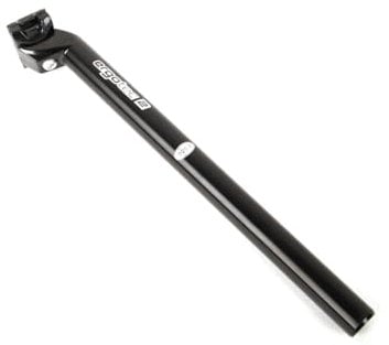 Unbekannt Alu-Patent-Sattelst. CNC 27, 2 Glanz 350 mm Lang 27,2, Schwarz, 27.2 mm