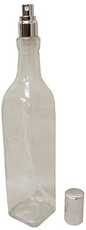 ACEITERA VINAGRERA VINAGRE Estrecha Cristal Alta Cuadrada Spray PULVERIZADOR ROCIADOR 500ML