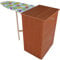 Mobile con asse da stiro in legno con 3 ante noce bianco ciliegio frassinato cm 40x54xH84