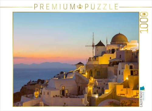 CALVENDO Puzzle EIN Motiv aus dem Kalender Insel des Lichts - Santorini | 1000 Teile Lege-Größe 64 x 48 cm Foto-Puzzle für glückliche Stunden