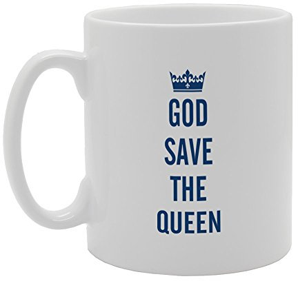 MG2667 God Save The Queen Mug en céramique avec inscription « God Save The Queen »