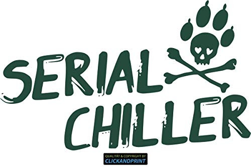 CLICKANDPRINT Aufkleber » Serial Chiller, 190x113,8cm, Dunkelgrün • Wandtattoo/Wandaufkleber / Wandsticker/Wanddeko / Vinyl