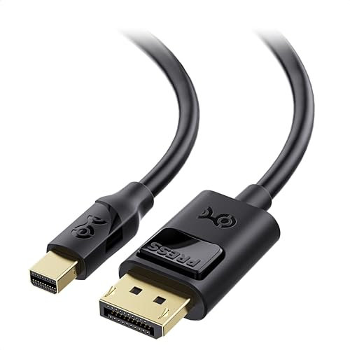 Cable Matters 8K 60Hz Câble Mini Displayport vers Displayport 1,8m, Câble DisplayPort vers Mini DisplayPort 1.4 et HDR en noir de 1,8 m-Compatible Port Thunderbolt et Thunderbolt 2