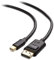 Cable Matters 8K 60Hz Câble Mini Displayport vers Displayport 1,8m, Câble DisplayPort vers Mini DisplayPort 1.4 et HDR en noir de 1,8 m-Compatible Port Thunderbolt et Thunderbolt 2