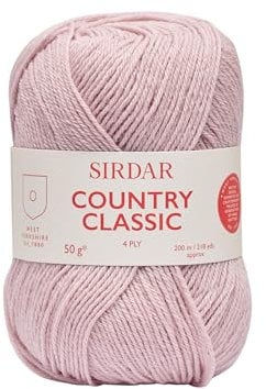 Sirdar Country Classic 4 Ply, Rose Pink (955), 50g