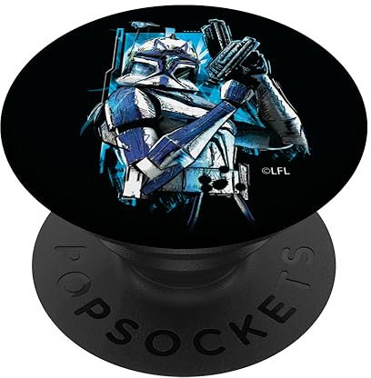 PopSockets Star Wars The Clone Wars Captain Rex Clone Trooper PopSockets PopGrip: Swappable Grip for Phones & Tablets