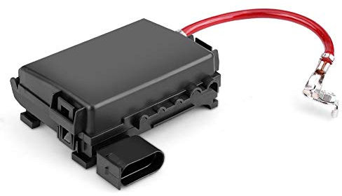 Yosoo Health Gear Autosicherungskasten, Batteriesicherungskasten Anschluss für Autosicherungshalter für VW Jetta Golf Mk4 Käfer 1999-2004, 1J0937550A, Schwarz, Kunststoff, FUSE, Sicherungskasten