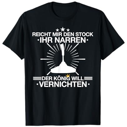 Stockschießen Eisstockschießen Stockschütze Spruch T-Shirt
