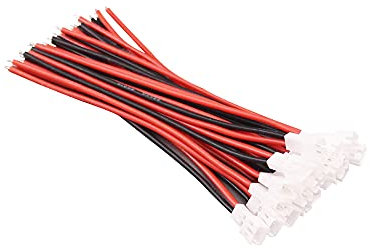 BDHI Lot de 20 connecteurs femelles JST-PH 2.0 micro électriques avec fil en silicone 22 AWG 10 cm (B185-20)