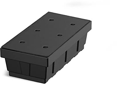 Denios Auffangwanne aus Kunststoff | Gitterrost aus Kunststoff | schwarz | BxHxT 200 x 120 x 400 mm | Volumen 7 Liter | Arbeitssicherheit Notfall-Umweltschutz-Produkte säurefest