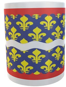 U24 Tasse Kaffeebecher Mug Cup Flagge Cher Department