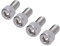 4 Pièces M10 Boulon Hexagonal à Tête Hexagonale Boulon à Tête Hexagonale A2 en Acier Inoxydable 1.25mm à Pas Fin Matériel de Fixation de Machine Boulons et écrous(M10*20)