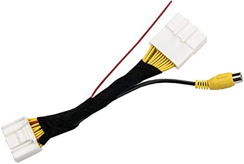 KNRAGHO Rückfahrkamera-Videoeingang für In-Dah Radio-Kabelbaum, AV-Stecker zum Display, für Dacia Lodgy Fluence/Duster Megane Latitude/Scenic 2 Laguna Clio 4 Logan Lodgy