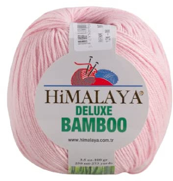 Strickfein Himalaya Deluxe Bamboo Wolle Strickgarn 60% Bambus 40% Baumwolle 100gr 124-06 Baby Pink