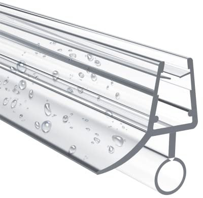 EMKE Duschdichtung Duschtür 600mm für 4/5/6mm Glasstärke gerade Glastür | Wasserabweisend mit Automatischer Rückfluss | Ersatzdichtung oder Duschkabinen-Dichtung mit Gummilippen
